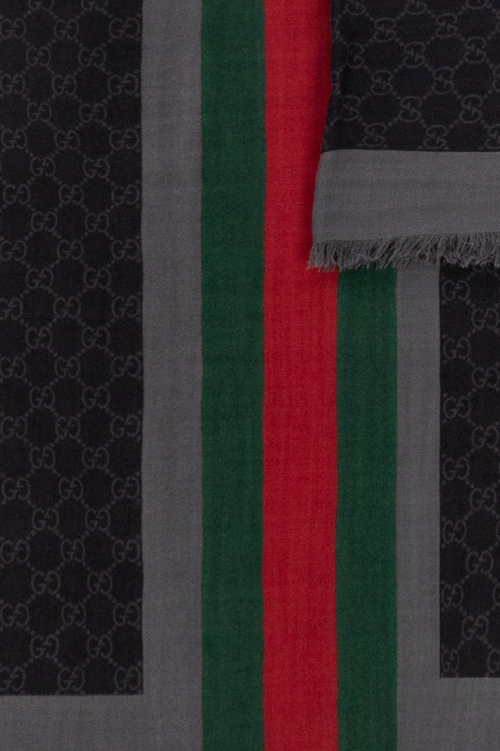 Black and red gucci hot sale scarf